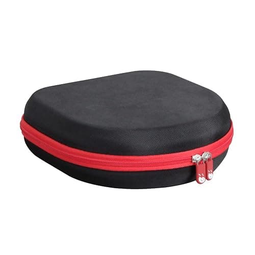 Hermitshell Hard Travel Case for Silensys E7 / PurelySound/MOVSSOU/COWIN/Tapela/Audonia Active Noise Cancelling Bluetooth Headphones (Black+Red) thumbnail 4