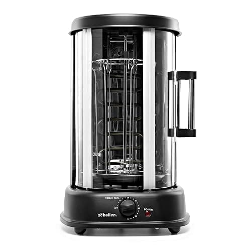 Schallen Electric 1500W 360° Rotating 21L Rotisserie Grill for Kebabs, Skewers and Roasts thumbnail 7