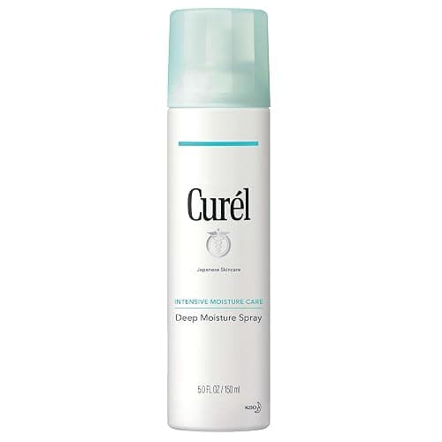 Curel Japanese Skin Care Deep Moisture Spray, Facial Lotion for Dry, Sensitive Skin, with Ceramides, Face and Body Moisturizer, pH Balanced, Fragrance & Alcohol Free Lotion, Setting Spray, 5 Fl Oz - Image 1