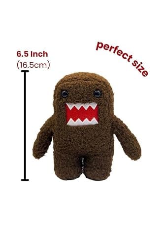 Domo Original 6.5 Inch Collectible Plush – Soft, Iconic Brown Monster Figure – Official Style Plush Toy for Fans, Desk Décor & Gifting (Cartoonish) thumbnail 2