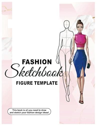 Fashion Sketchbook Figure Template: This Professional Fashion Illustration Sketchbook Contains Female Fashion Figure Templates - 8.5" x 11" 100+ Pages - Image 1