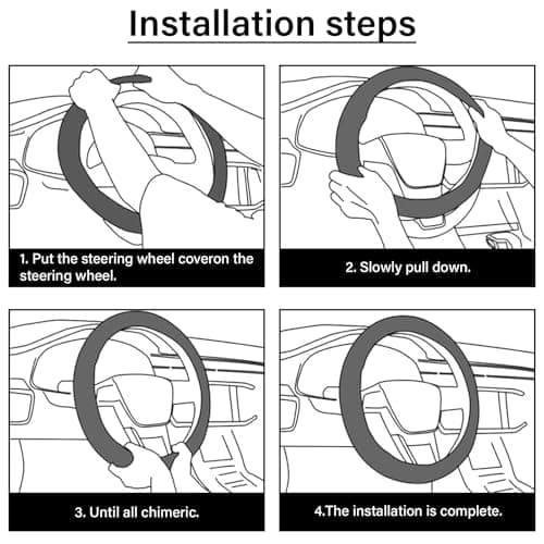 Car Steering Wheel Cover for Women Men, Non-Slip Breathable Steering Wheel, Wildflower Steering Wheel Protector, Car Accessories, Universal 14" 02/2-15" Fit Auto, Suvs thumbnail 7