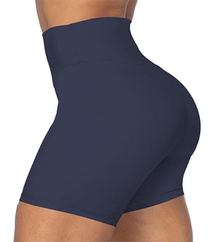 Sunzel No Front Seam High Waist Biker Shorts for Women, Squat Proof Yoga Workout Gym Bike Shorts thumbnail 3