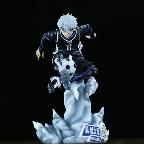 Starida Blue Lock Figure Seishiro Nagi Action Figure Statue Playing Football Version Anime Model 21CM PVC Sculpture Collectibles Ornaments thumbnail 4