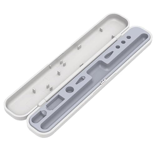 MOGOOD Carrying Case, Pencil Case for Apple Pencil 1st Generation/Apple Pencil 2nd Generation Case Holder, White with Grey Inner Liner - Image 1