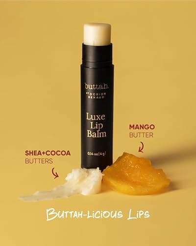 Buttah Skin by Dorion Renaud Luminating & Nourishing Lip Balm .15oz [2 Pack] - for Healthy Looking Lips - Shea Butter - Naturally Based Skin Care - Black-Owned Skincare thumbnail 7
