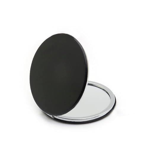 Compact Mini Round Makeup Mirror - Double Sided, Portable Folding Travel Mirror - Image 1