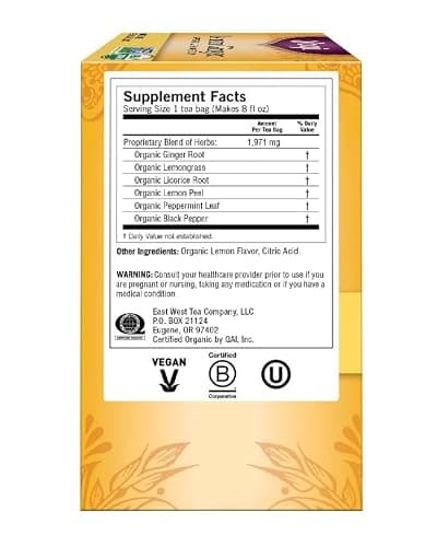 Yogi Tea Lemon Ginger Tea Bags, 16 ct thumbnail 2