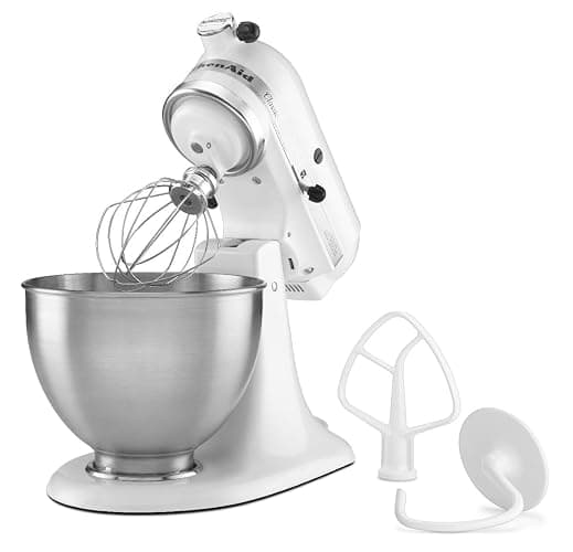 KitchenAid Classic Series 4.5-Quart Tilt-Head Stand Mixer, White, K45SSWH thumbnail 4