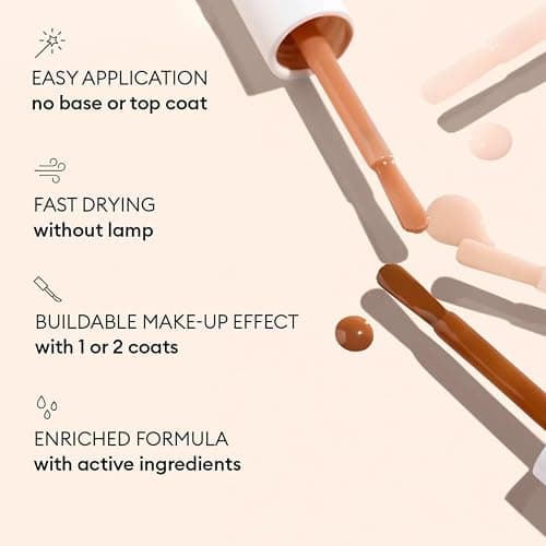 Manucurist Active Smooth 00 Nail Concealer Polish & Care - 2 in 1 Nude Nail Polish : Nail Strengthener and Growth - No Lamp - Ridge Filler for Nails - Natural Rosé Nail Polish thumbnail 3