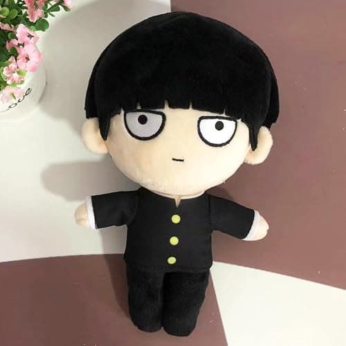2pcs Mob Plush Kageyama Shigeo and Reigen Arataka Plush Figure, 20cm Anime Plushies Mob Stuffed Doll Mini Hug Pillow Nap Pillow Cushion Sofa Decoration thumbnail 2