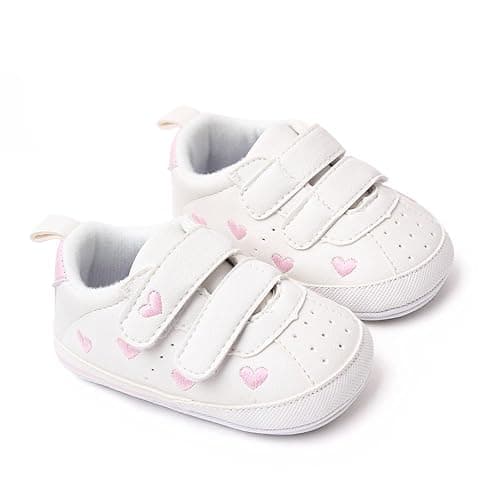 Clowora Baby Boys Girls Shoes Non-Slip Rubber Sole Sneakers Infant First Walking Toddler Crib Shoes Newborn Loafers Flats. thumbnail 4