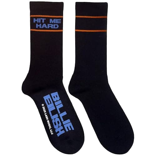 Billie Eilish Hit Me Hard And Soft Terry Ladies Socks UK Size 4-7 One Size thumbnail 2