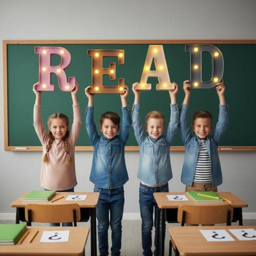 Reading Corner Decor For Classroom Read Sign Boho Classroom Decor Reading Nook Decor Read Light Up Letters Letter Lights thumbnail 6