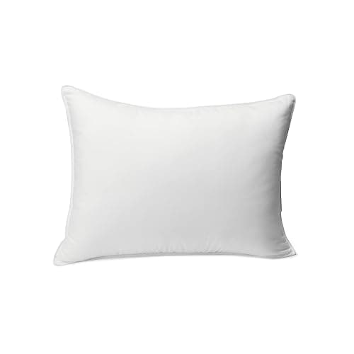 Amazon Basics Down Alternative Pillow for Back Side Sleepers, Medium Density, Standard Size, 26" x 20", 2-Pack, White thumbnail 6