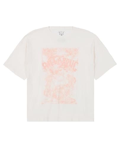 Billabong Girls' Premium Short Sleeve Oversized Fit Graphic T-Shirt - Medium - Salt Crystal - Image 1