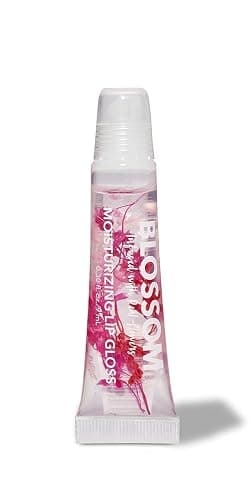 Blossom Lip Gloss Tubes, Cherry Scented Thick Clear High Shine Moisturizing Flower Lip Gel with Nourishing Jojoba Seed Oil, Infused with Real Flowers, 0.3oz, Cherry - Image 1