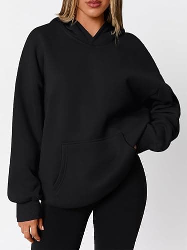WYNNQUE Hoodies for Women Oversized Sweatshirts Fall Fashion Outfits 2025 Casual Sweaters Tops Fleece Workout Winter Clothes thumbnail 2