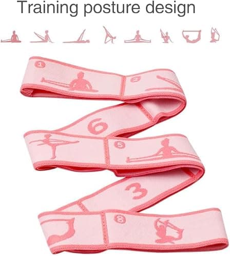 2 PCS Kids Stretching Strap - 8-Loop Adjustable Stretch Bands for Dance, Ballet, Yoga, Gymnastics Workout, Children‘s Fitness Equipment, Stretching Resistance Bands and Home Flexibility Training thumbnail 4