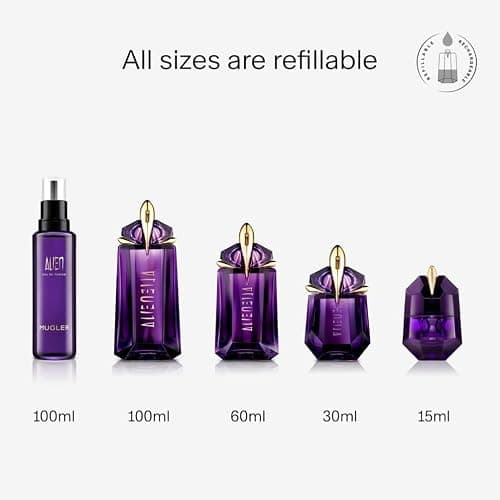 Mugler Alien Eau de Parfum, Refillable Women's Perfume, Iconic Woody Floral Fragrance Revealing Ultimate Femininity with Sensual Jasmine Sambac, Cashmeran Wood & Enveloping White Amber thumbnail 6