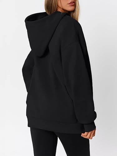 WYNNQUE Hoodies for Women Oversized Sweatshirts Fall Fashion Outfits 2025 Casual Sweaters Tops Fleece Workout Winter Clothes thumbnail 4