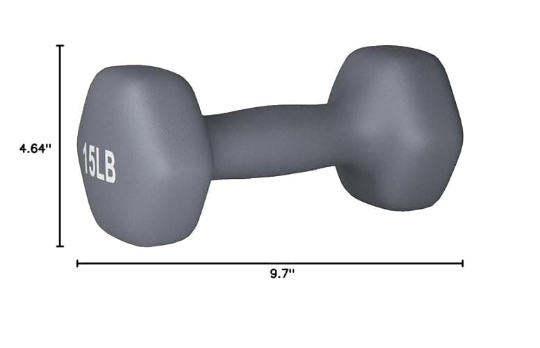 Amazon Basics Neoprene Dumbbell Hand Weights for Exercise and Muscle Toning thumbnail 4