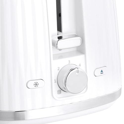 Russell Hobbs Eden 2 Slice Toaster (6 Browning settings, High lift feature, Frozen, reheat, cancel functions, Removable crumb tray, 800W, White) 27370 thumbnail 3