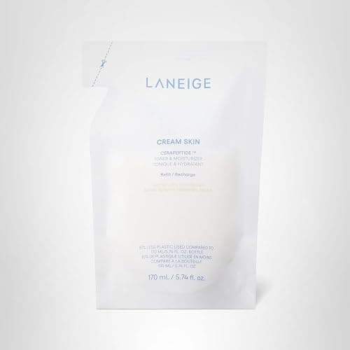 LANEIGE Cream Skin Toner & Moisturizer: Lightweight Refillable Korean Milky Toner with Ceramide & Peptide for Hydration, Firming, & Barrier Support thumbnail 14