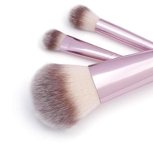22 Pcs Makeup Brushes Set, MAGEFY Professional Makeup Brushes Wooden Handle Cosmetics Brushes Foundation Concealer Powder Face Eye Make up Brushes Kit(Pinkgold) thumbnail 7