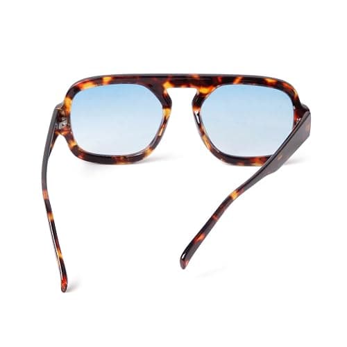 ADE WU Trendy Square Sunglasses for Women Men,Vintage Square Aviator Sunglasses Fashion 70s Inspired Stylish Flat Top Shades thumbnail 6