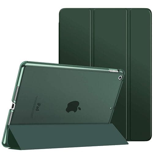 Moko Smart Case for iPad 9th/ 8th/ 7th Gen Case 10.2 Inch, Midnight Green | Slim Stand Hard Back Shell Smart Cover Case with Translucent Frosted Back ,Auto Wake/Sleep ,Fit iPad 10.2 Inch 2021/2020/2019 - Image 1