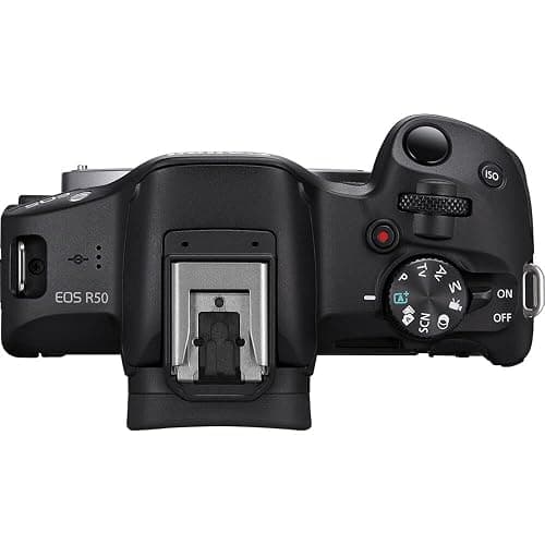 Canon EOS R50 Mirrorless Camera Kit – APS-C RF Camera with 18-45mm Lens, 4K Video, Dual Pixel AF II & Vari-Angle Touchscreen (5811C012) + Shoulder Bag + 64GB Memory Card thumbnail 3