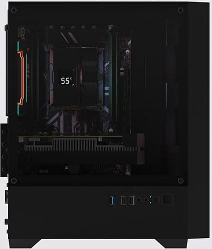 OKAMUS Gaming PC, i7 6700 CPU Up to 4.0GHz, RX 590 2304 SP 8GB DDR5 Graphics Card, 512 GB M.2, 16 GB RAM Pre-Built Computer, ARGB Fans x 4, Win 11 Home，WiFi 6 + BT 5.3, 400W PSU (RX 590+512GB+16GB) thumbnail 6