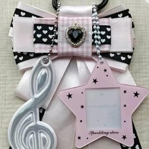 Xiulaiyi Harajuku Gyaru Accessories Whimsy Twee Bow Keychains Y2k Kawaii Star Bag Charm Cutecore Shoujo Keychain thumbnail 2