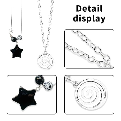 2 Pcs Y2k Accessories Y2k Necklace for Women Star Necklaces Grunge Necklace Grunge Accessories Grunge Jewelry for Women Men thumbnail 4