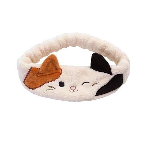 TONYMOLY x Squishmallows Cam the Cat Plush Headband – Soft & Cozy Hair Accessory for Skincare, Makeup, Face Washing & Relaxation – Cute, Gentle, and Functional Headband - Image 1