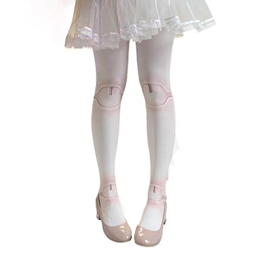 DINGXIANGJU Y2K Emo Grunge Patterned Funky Tights Women Whimsy Twee Scene Legging Alt Clothes Accessories - Image 1