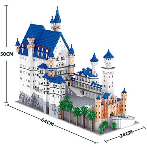 alltogetho Huge Swan Stone Castle Micro Mini Blocks – 10000pcs Challenging Building Set, High-Difficulty 3D Puzzle, Ultimate Achievement, Cool Decorative Piece, Perfect Time-Killer thumbnail 3
