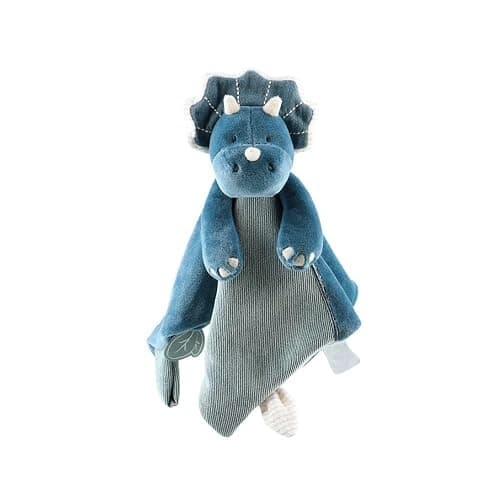 NOUKIE'S - Doudou bébé et Enfant - Dinosaure Bleu Ops - Eveil et Sommeil - Marionnette - Cadeau de Naissance thumbnail 5