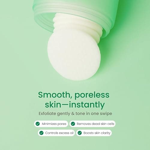 QUIA Dual-Action Toner Pads – Gentle PHA Exfoliation for Sensitive Skin – Instantly Hydrate and Minimize Pores – 70 Soft-Touch Korean Textured Pads – Blackhead and Blemish Control thumbnail 5