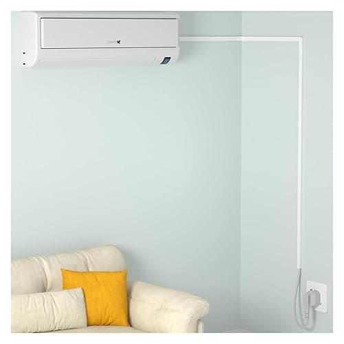 Cable Trunking,PVC Square Cable Trunking, Hide Wires Self Adhesive Cable Tidy, Cable Management for Home Office, 1M(Grey,30x15mm) thumbnail 2
