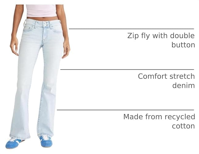 AEROPOSTALE Women's Low Rise Flare Jean thumbnail 4