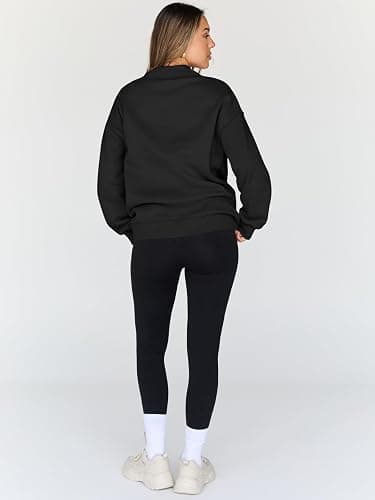 Trendy Queen Womens Oversized Sweatshirts Turtleneck Pullover Long Sleeve Hoodies Tops Fall Fashion Outfits 2025 Clothes thumbnail 4