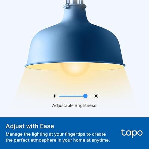 Tapo TP-Link Smart Light Bulbs, 800 Lumens (60W Equivalent), 2700K Soft Warm White LED Bulb, Dimmable, Compatible with Alexa and Google Home, No Hub Required, A19 E26, L510E (4-Pack) thumbnail 5