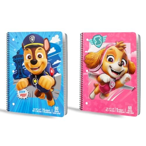 Paw Patrol School Supplies Set - Bundle with 2 Spiral Notebooks, 2 Portfolio Folders, Stickers, More | Paw Patrol School Supplies Set for Boys, Girls, Kids thumbnail 3