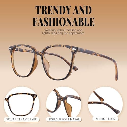 HCYCSQS blaulichtfilter brille Blaulichtbrille ohne Sehstärke Damen Herren Superleichte Anti-Müdigkeit Computerbrille Gaming Schutzbrille Blue Light Blocking Glasses thumbnail 2