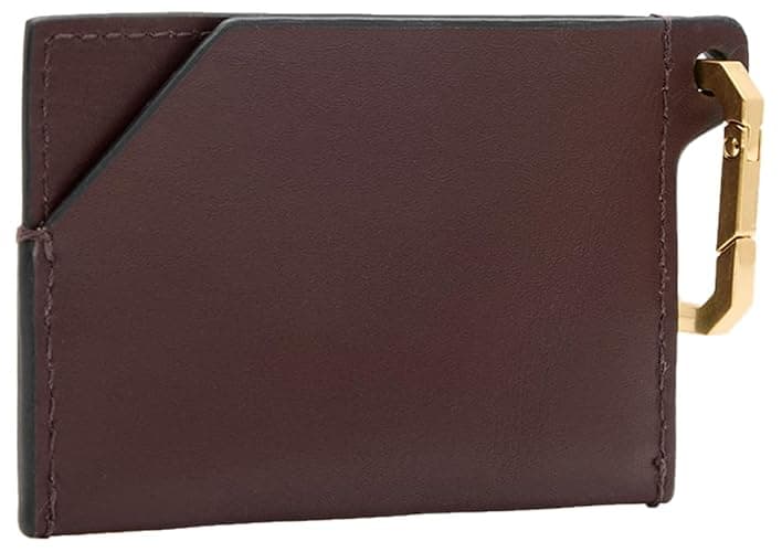 AllSaints Women's HEX CARDHOLDER, Burnt RED thumbnail 6