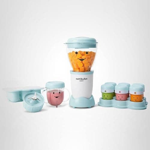 NutriBullet NBY-50100 Baby Complete Food-Making System, 32-Oz, White, Blue, Clear thumbnail 11
