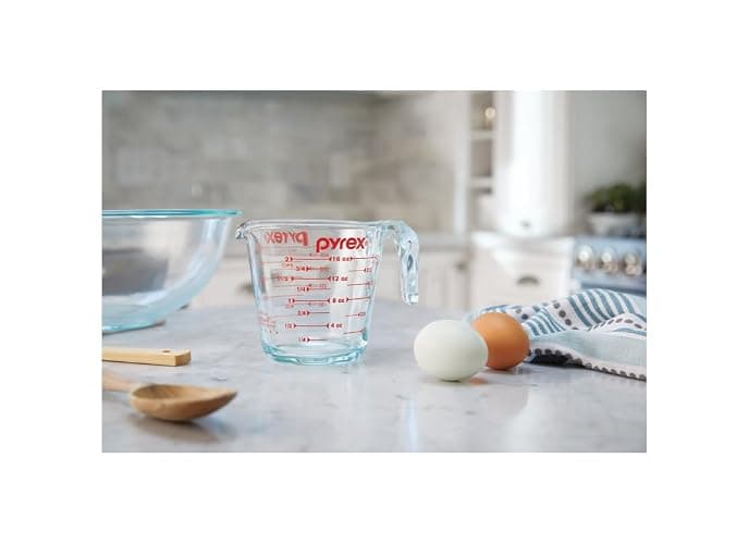 Pyrex Prepware 6001075 Measuring Cup, Red Graphics, Clear thumbnail 2