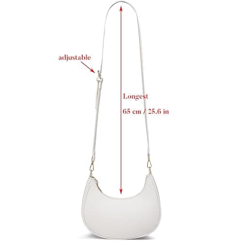 WuliTown Shoulder Bags for Women, Cute Hobo Tote Handbag Mini Clutch Purse with Zipper Closure thumbnail 6